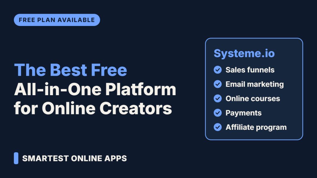 The Best Free All-in-One Platform for Online Creators